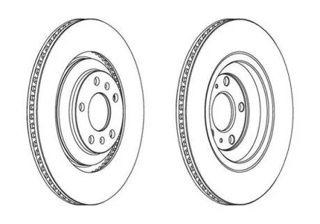 Гальмівний диск задній Audi A8 / VW Phaeton / Bentley Continental, Flying Spur Jurid 563095JC