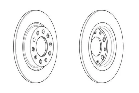 Гальмівний диск задній Alfa Romeo Jiulietta (2010->) Jurid 563106JC