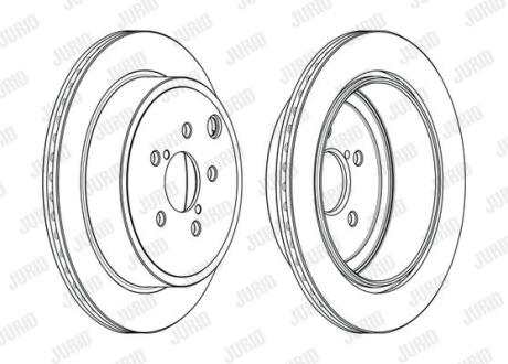 Гальмівний диск задній Subaru BRZ, Legacy V, Outback / Toyota GT 86 Jurid 563109JC