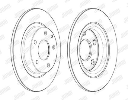 Гальмівний диск задній Mazda 6 (2013-2020) Jurid 563131JC