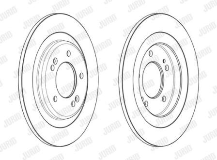 Гальмівний диск задній HYUNDAI I30 / KIA Ceed Jurid 563136JC