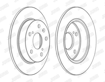 Гальмівний диск задній Suzuki S-Cross, SX4, Vitara Jurid 563141JC