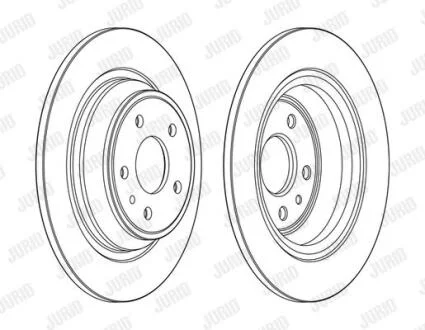 Гальмівний диск задній FORD Mondeo 2014- Jurid 563155JC