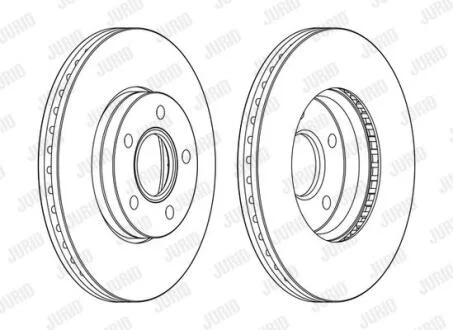 Гальмівний диск передній Volvo V40 (2013-2019) Jurid 563160JC