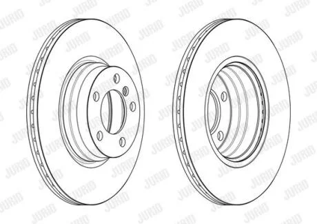 Гальмівний диск передній BMW 2-Series, 3-Series, 4-Series Jurid 563181JC