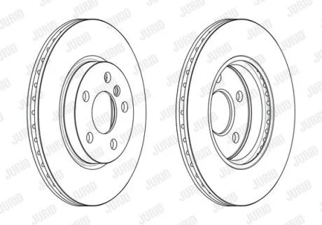 Гальмівний диск передній BMW 2, X1, X2 / Mini Countryman, Clubman Jurid 563191JC