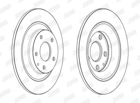 MAZDA гальмівний диск задн.CX-5 11- Jurid 563232JC