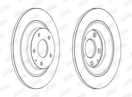 MAZDA гальмівний диск задн.CX-5 11- Jurid 563232JC