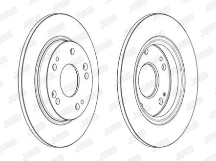 Гальмівний диск задній Honda CR-Z Jurid 563242JC