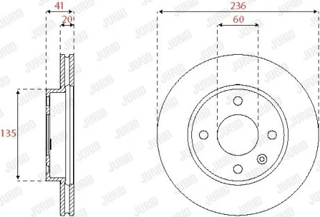 Гальмівний диск Jurid 563252JC