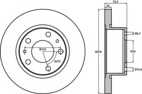 Гальмівні диски Jurid 569104J