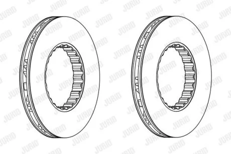 Диск гальмівний Jurid 569214J