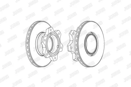 Гальмівний диск Jurid 569227J