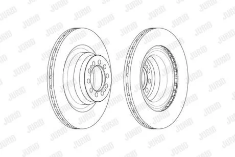 RENAULT Диск гальмівний передн.Master 2.3dTi 10-,Nissan NV400 11- Jurid 569253J