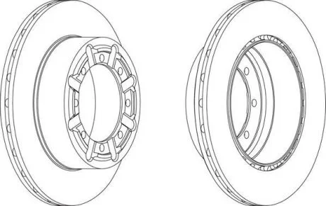 Гальмівний диск Jurid 569269J