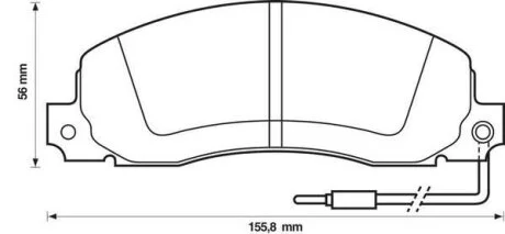 Колодки дискового гальма Jurid 571306J