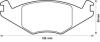 Торм.колодки передн.без датч.(17.3mm) Seat-,VW Polo/Golf 83-(симметричные) Jurid 571315J (фото 1)