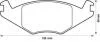 Торм.колодки передн.без датч.(17.3mm) Seat-,VW Polo/Golf 83-(симметричные) Jurid 571315J (фото 1)