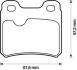 Гальмівні колодки задні Opel Astra, Ascona, Calibra, Kadett E, Vectra A / Saab 900 / Vauxhall Jurid 571407J (фото 1)