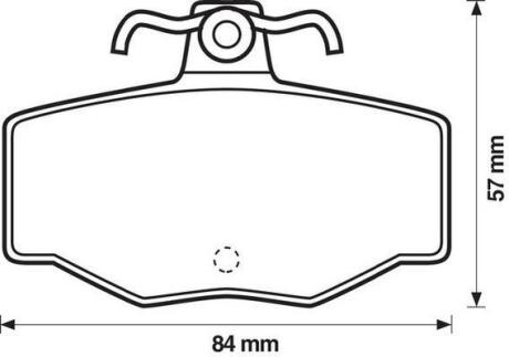 Тормозные колодки задние (17.0mm) Nissan Primera 2.0SLX,2.0GT (P10) 90- (Lucas) Jurid 571421J
