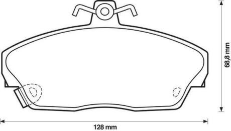 HONDA колодки гальмівні передні Concerto 1.5 16V 90-,Civic VI,VII,Rover 200,400,45,800 Jurid 571438J