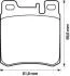 Гальмівні колодки задні Mercedes C-Class, CLK, E-Class, S-Class, SL, SLK / Chrysler Crossfire Jurid 571722J (фото 1)