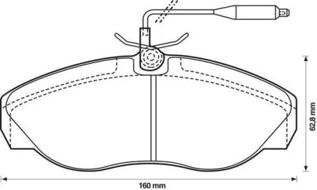 Колодки дискового гальма Jurid 571840J