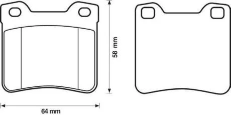 Гальмівні колодки задн. PEUGEOT 406/605/607 Jurid 571899J