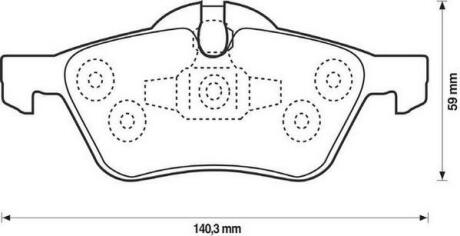 Гальмівні колодки передні Mini Cooper, S, One, D Jurid 571992J
