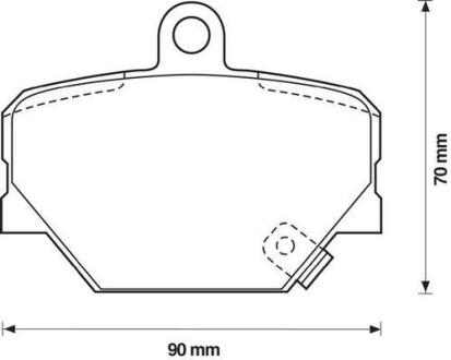 Гальмівні колодки передні Smart CabRio, City Coupe, Fortwo, Crossblade, Roadster Jurid 571995J