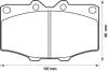 Гальмівні колодки передні Toyota 4Runner, Hi-Lux, Land Cruiser Jurid 572178J (фото 1)
