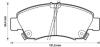 Тормозные колодки передние (15.8mm) Honda Civic 1.5/1.6i (EG),1.6 (EH) 91-95 Jurid 572324J (фото 1)