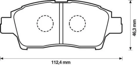 Гальмівні колодки передні Toyota Yaris, Echo, Platz (2002-2005) Jurid 572404J
