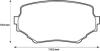 Тормозные колодки передние (14.5mm) Suzuki Vitara 2.0TD, 2.0 24V 95- Jurid 572420J (фото 1)