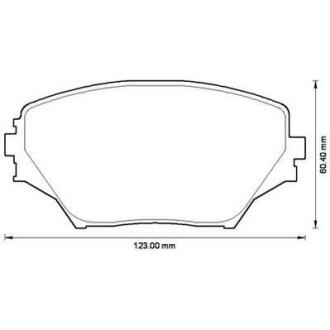 Гальмівні колодки передні Toyota RAV-4 II Jurid 572487J
