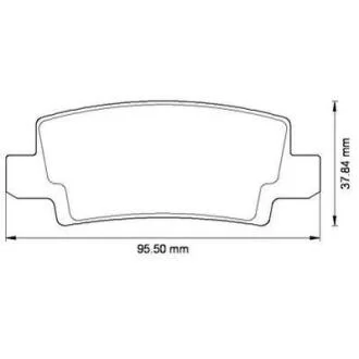 Гальмівні колодки задні Toyota Corolla (2001->) Jurid 572492J
