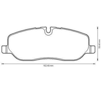 LANDROVER гальмівні колодки передні Discovery,Range Rover 04- Jurid 572521J