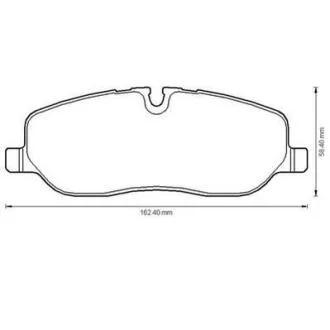 LANDROVER гальмівні колодки передні Discovery,Range Rover 04- Jurid 572521J