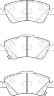 Гальмівні колодки передн. TOYOTA AURIS 07- Jurid 572524J