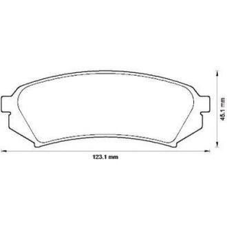 Гальмівні колодки задні Lexus LX / Toyota Land Cruiser Jurid 572548J