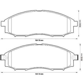Гальмівні колодки передні Nissan Navara, Pathfinder, Pick Up Jurid 572551J