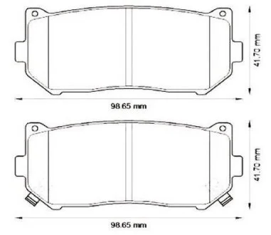 Колодки дискового тормоза Jurid 572556J