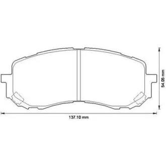 Гальмівні колодки передні Subaru Impreza (2001->) Jurid 572571J