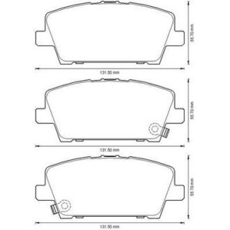 Гальмівні колодки передні Honda Civic VIII IX Jurid 572579J