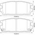 Тормозные колодки задние (16.2 мм) (система MANDO) Hyundai Terracan 01-06 Jurid 572581J (фото 1)