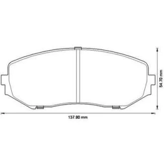 Колодки тормозные передние (16.5 мм) (система TOKICO) Suzuki Grand Vitara 05- Jurid 572584J