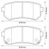 Гальмівні колодки задні Hyundai Accent III, i30, Sonata V, VI / KIA Ceed, Cerato II, Rio II Jurid 572590J (фото 1)