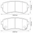Гальмівні колодки задні Hyundai Accent III, i30, Sonata V, VI / KIA Ceed, Cerato II, Rio II Jurid 572590J (фото 1)