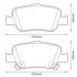 Гальмівні колодки задні Toyota Auris, Corolla (2007->) Jurid 572601J (фото 1)