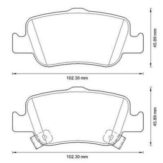 Гальмівні колодки задні Toyota Auris, Corolla (2007->) Jurid 572601J